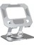 Tablet 360 Derece Dönebilen Tablet Katlanabilir Metal Tablet Tutucu Tablet ve Telefon Tutucu Tablet Tutucu Metal (Metalik Gri) 2