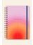 A5 Spiralli Sert Kapak Çizgili Tarihsiz Not Defteri Kırmızı Pembe Gradient 2