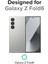 Galaxy Z Fold 6 ile Uyumlu Kılıf Halka Şeklindeki Magnetik Dizayn Attractive Kapak ile Uyumlu Şeffaf Korumalı Ultra Kalın (Şeffaf, Galaxy Z Fold 6) 2