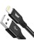 Buff BL71 USB To Lightning 2.4A 1.2m Örgülü Data ve Şarj Kablosu (Siyah) 2
