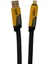 K474 Mecha Style 4in1 USB + Type-C + 100W Şarj Kablosu Sarı 1