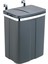 Kapı Atık Kutusu 12L Dolap Atık Kutusu Mutfak Atık Kutusu Gri 1