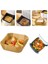 Airfryer Pişirme Kağıdı, Fritöz Yağlı Kağıdı, Yanmaz Kağıt 50 Adet (Kare) 3