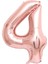 Rose Rakam Folyo Balon 80 cm 1