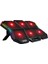 6 Fanlı Rgb Işıklı Ekranlı Laptop Soğutucu, 7 Kademeli Yükseklik Ayarlı Süper Soğutucu 1