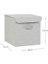 Textile Gri Kapaklı Kutu 30 x 30 x 30 cm 3