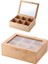 Bambu 6 Bölmeli Çay Kutusu -%100 Orjinal Bambu Kapak 21X16,5 X7CM 1