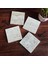 Taş Altlığı Seti - 4 Parça - Dekoratif, Mutfak Aksesuarı, 10X10 Cm, Kaydırmaz Tabanlı, Şık ve Dayanıklı SC100 1