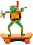 Mutant Tmnt Kaplumbağalar Çek Bırak Kaykay Figür Mikey 1