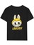 Kız Labubu Çocuk Baskılı T-Shirt - Siyah 1