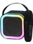 Karaoke Kablosuz Hoparlör Mikrofonlu Rgb Işıklı Bluetooth Speaker Tf Kart/usb Siyah 1
