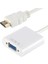 HDMI To VGA Çevirici Dönüştürücü Monitör Laptop Projeksiyon Çevirme Uydu Kablosu 4547 3