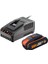 WA3601 20VOLT 2.0AH. Powershare Li-Ion Akü ve Akü Şarj Cihazı 1