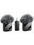Wireless Microphone Kablosuz Yaka Mikrofonu Video Youtube Tiktok Canlı Yayın Stüdyo Mikrofon (F11-2 Tüylü Ikili Vlog Live Show) 2