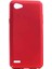 Lg Q6 Uyumlu Sert Rubber Silikon Kılıf (Kırmızı) 1