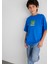 Minecraft Baskılı Mavi Tişört 6610342-82491 16