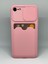 Ggm Aksesuar 7-8 - Se 2020 ile Uyumlu Silikon Yapılı Arkası Kartlıklı Kamera Sürgülü Kılıf (Pembe) 1