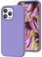13 Pro Max Uyumlu Silikon Kılıf - Darbeye Dayanıklı Sıvı Silikon, Mikrofiber Astarlı, Parmak Izi Önleyici Kılıf (Lila) 1