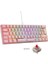 Majesty 62 Tuşlu Rgb Mini Gaming Oyuncu Mekanik Klavye Red Switch Pembe 3