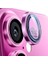 16 ve 16 Uyumlu Kamera Camı Lens Halka Set - Pembe 3