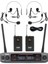LV-502Y Uhf 2X24 Kanal Çiftli Telsiz Kablosuz Mikrofon ( Hediyeli) 1