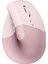 Lift Kablosuz Ergonomik Dikey Mouse, 57° Dikey Açı, 4000 Dpı, Sessiz, Küçük ve Orta Eller Için, Bluetooth, Logi Bolt USB Alıcı, 24 Ay Pil Ömrü, Pembe 1