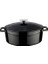 Metal Oval Döküm Tencere, 29 Cm, 4.67 L Hacim, Siyah 3