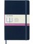 Klasik Defter, Sert Kapak, Büyük (5" x 8.2") Çift Düzen, Çizgili/düz, Safir Mavisi, 240 Sayfa 1