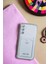 Galaxy A25 Kılıf Kartlıklı Köşe Koruma Tasarımlı Renkli Şeffaf K-Kart Kılıf (Şeffaf) 1