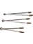 Farklı Boyda Paslanmaz Çelik Şef Mangal Barbekü Maşa Seti Kömür Maşa Seti - 23/31/36 cm 2