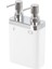 Viva 2&apos;li Sıvı Sabunluk, ‎6 x 12.5 x 22 Cm, Beyaz (M-E11-01) 1