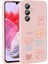 Galaxy M34 5g ile Uyumlu Kılıf Pembe Tan Silikon Kapak (Galaxy M34 5g ile Uyumlu, Pembe) 1