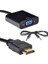 HDMI To VGA Ses Destekli Dönüştürücü Kablo Çevirici 4488 3