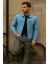 Erkek Trend Comfort Günlük Slim Fit B.mavi Kot Ceket 3