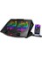 Dizüstü Bilgisayar Soğutucu Laptop Rgb Renkli Oyuncu Laptoplarına Özel 2 Büyük Fanı Ile Hızlı Soğutma 2 USB Girişli Fonksiyonel Çok Amaçlı Telefon Tutucu Özellikli N10 3