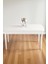 Mura Beyaz 80X132 Açılabilir Mdf Masa Yemek Odası Takımı, Mutfak Takımı 4 Adet Sandalye 3