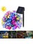 Solar Güneş Enerjili Rgb Gökkuşağı 30 LED Çiçek Zinciri Kiraz Çiçeği IP65 Su Geçirmez Solar Işık Zinciri Dış Mekan Bahçe Avlu Çardak Ağacı Partiler (Rgb Gökkuşağı) 2