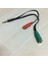 Kulaklık Mikrofon Ayırıcı Aparat 3.5mm Headphone Mic Audio 1 Erke 1