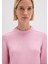 Ipek Karışımlı Bisiklet Yaka Pembe Kazak 1710726-70972 12