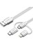 3&apos;ü 1 Arada Ios Type-C Micro USB Şarj ve Kablosu Gümüş 1 Metre 1