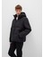 Su İtici Kapüşonlu Siyah Şişme Mont 0110675-71379 6