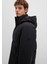 Su İtici Kapüşonlu Siyah Şişme Mont 0110675-71379 11
