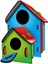 5269 Kumtoys Boyanabilir 3'lü Kuş Evi - Bird House 4