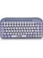 Saywin Bluetooth Klavye Renkli Retro Kablosuz Klavye Daktilo Görünümlü Tuş Tasarımı Şık ve Kullanışlı Telefon Koyma Gözü Pilli Türkçe Q Klavye Sw-05 (Mor) 1
