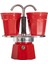 - Set Mini: Ocak Üstü Espresso Pişirici + 2 Cups - Renk Kırmızı 1