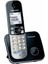 KX-TG6811 Dect Telsiz Telefon Siyah Handsfree 1