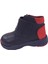 1001 Ridente Lacivert Kırmızı Süet Bebe Erkek Çocuk Bot % 100 Deri Kalın Tek Cırtlı 3