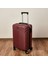 Vertical Line Kabin Boy Abs Valiz - Bordo - 57X37X23 cm 3