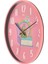 Slim Masal Çocuk Odası Duvar Saati - Pembe - 30 cm 3