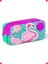 Flamingo Desenli Iki Bölmeli Kalem Çantası - Simli 1